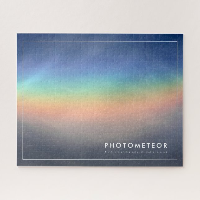 Wunderschöner Regenbogen in den Wolken Puzzle (Horizontal)