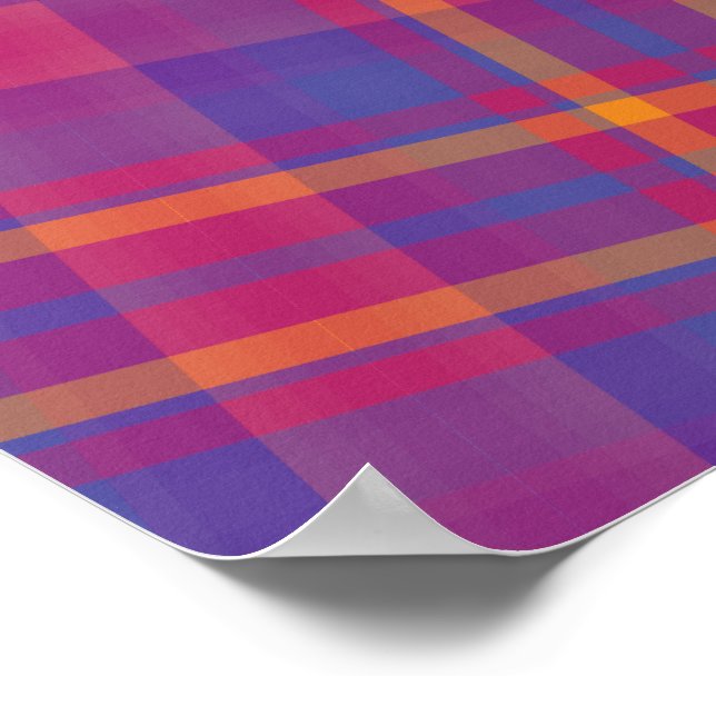 Wunderschöner schottischer Tartan Poster (Ecke)