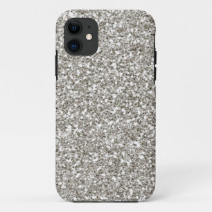 Wunderschöner Silber Glitter Case-Mate iPhone Hülle