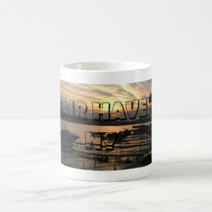Wunderschöner Sonnenuntergang am See in Fair Haven Kaffeetasse