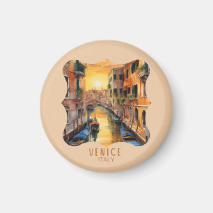 Wunderschöner Sonnenuntergang in Venedig Magnet