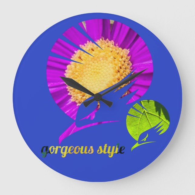 wunderschöner Stil Große Wanduhr (Vorderseite)