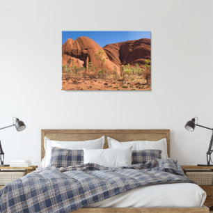 Wunderschöner Uluru / Ayers Rock in Nahaufnahme Leinwanddruck