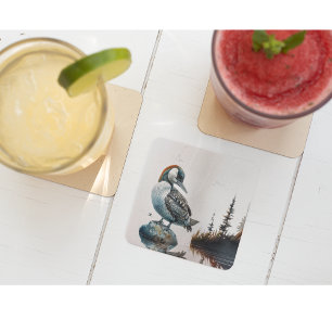 wunderschöner Wasserballon Rechteckiger Pappuntersetzer