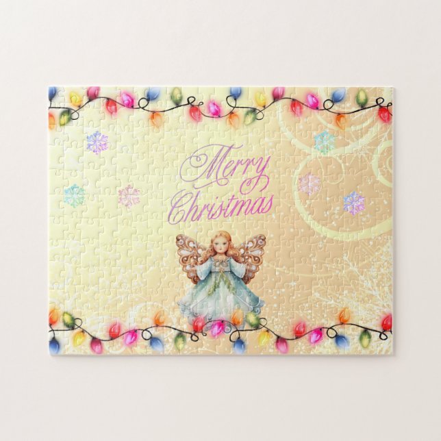 Wunderschöner Weihnachtsengel Puzzle (Horizontal)