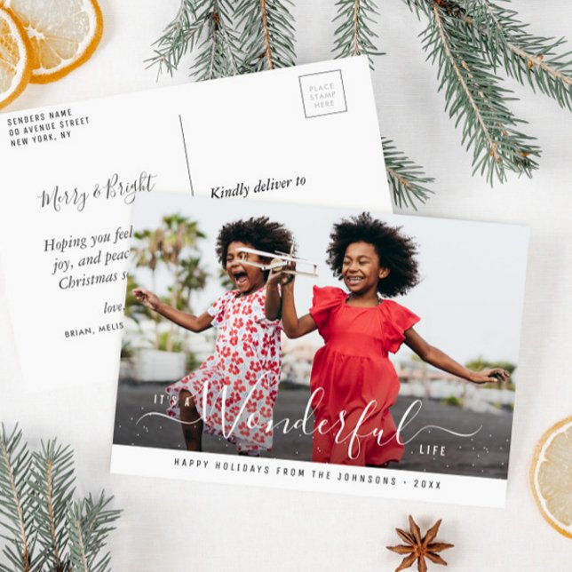 wunderschöner Weihnachtsurlaub Postkarte (Von Creator hochgeladen)