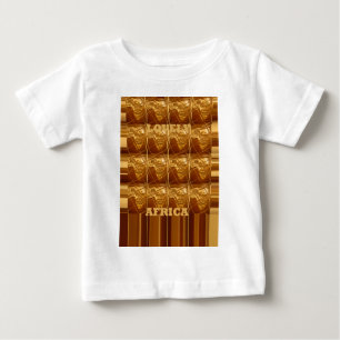 Wunderschönes Afrika-Karte Vektor Muster Kunst Des Baby T-shirt
