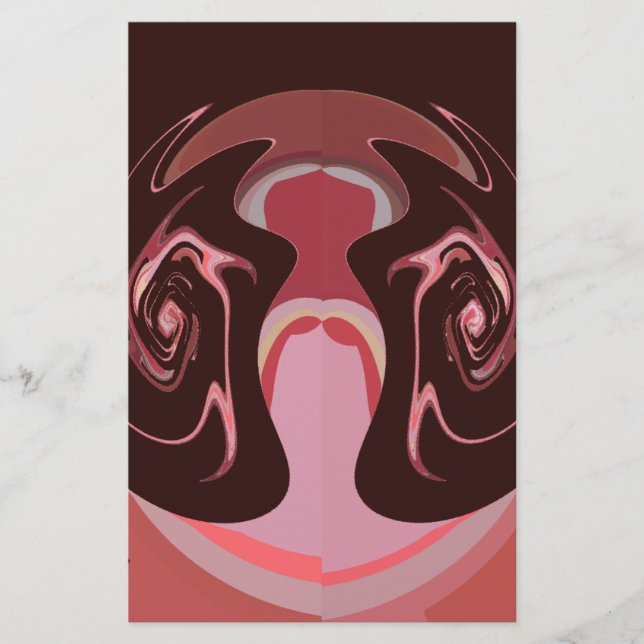Wunderschönes afrikanisches Maroon Motif Print Des (Vorderseite)