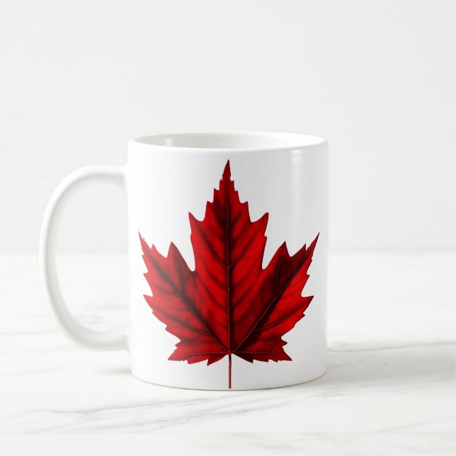 Wunderschönes Ahornblatt Kaffeetasse (Links)