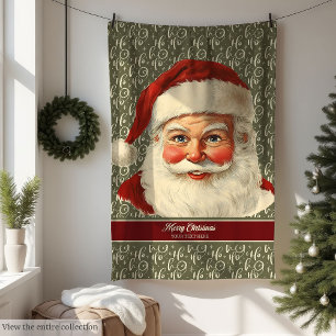 Wunderschönes altmodisches Weihnachtsblanket Fleecedecke