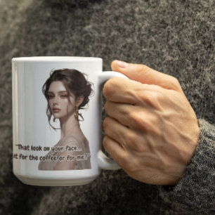 Wunderschönes Anime-Mädchen Kaffeetasse