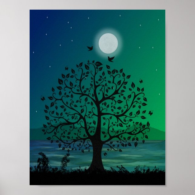 Wunderschönes Baum-Poster Poster (Vorne)