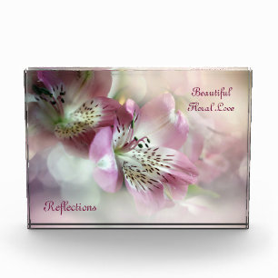 Wunderschönes Blumen-Liebes-Reflections-Fotoalbum Fotoblock