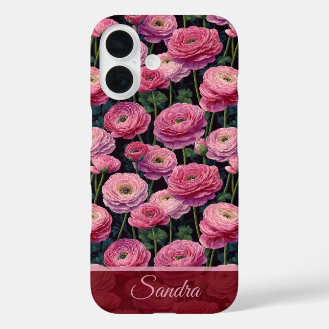 Wunderschönes Brautjungfer-Geschenk Ranunculus-Blu Case-Mate iPhone Hülle (Rückseite)