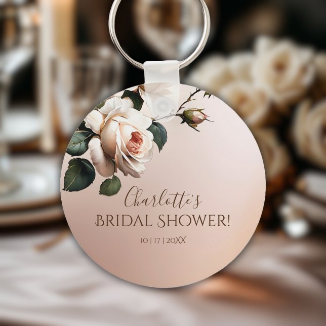 Wunderschönes Brautparty für die Rose von Rostbeig Schlüsselanhänger (Bridal Shower Keychain)