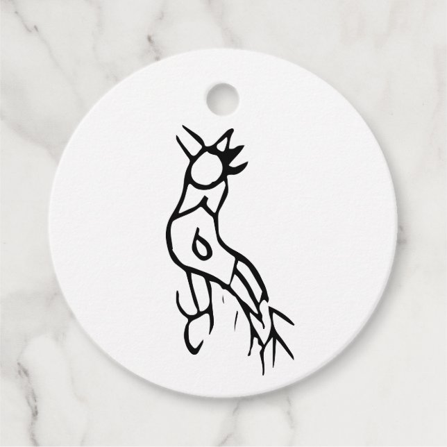 Wunderschönes chinesisches Zodiac-Rooster-#001- Geschenkanhänger (Vorderseite)