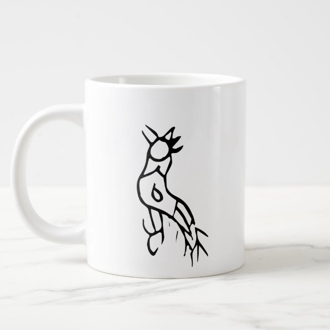 Wunderschönes chinesisches Zodiac-Rooster-#001- Jumbo-Tasse (Links)