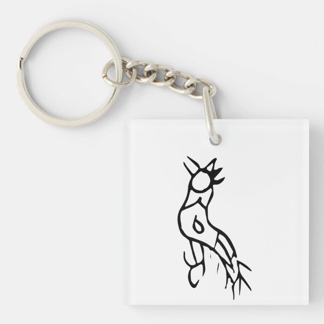 Wunderschönes chinesisches Zodiac-Rooster#001- Schlüsselanhänger (Vorderseite)