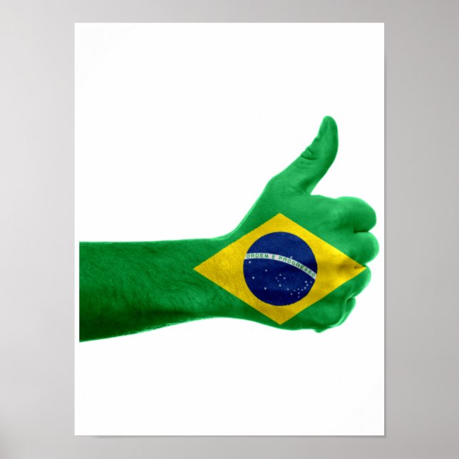 wunderschönes Design für alle brasilianischen Leut Poster (Vorne)