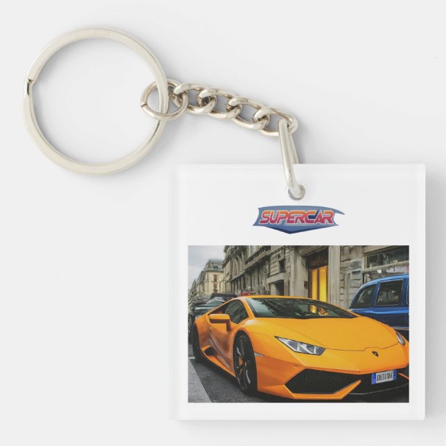Wunderschönes Design für Supercar Acrylic Schlüsse Schlüsselanhänger (Vorderseite)