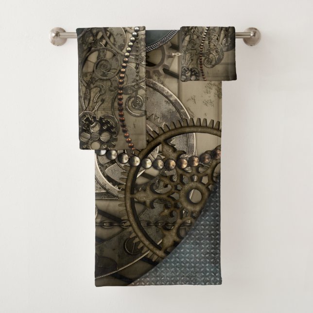 Wunderschönes elegantes Steampunk-Design Badhandtuch Set (Insitu)