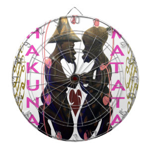 Wunderschönes  Erstaunliches Afrikanisches Paar: E Dartscheibe