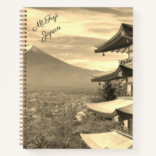 Wunderschönes Fuji Japan Spiral Notebook Notizbuch