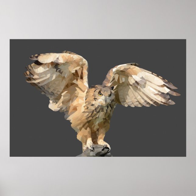 Wunderschönes geometrisches Kunstgedicht Poster (Vorne)