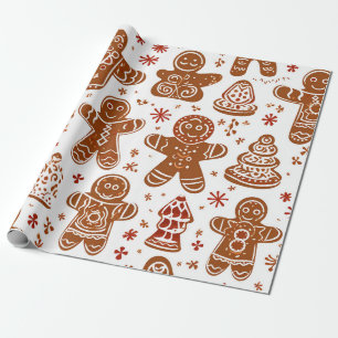 Wunderschönes Gingerbread Wonderland Geschenkpapier
