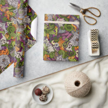 Wunderschönes Halloween Glossy Wrapping Paper, 30"