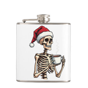 Wunderschönes Halloween Weihnachtsfest Flachmann
