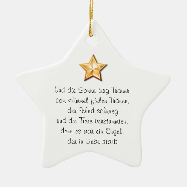 Wunderschönes Hängeornament Keramik Ornament (Vorne)