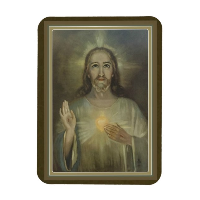 Wunderschönes Heiliges Herz Jesu Auto/Kühlschrank Magnet (Vertikal)
