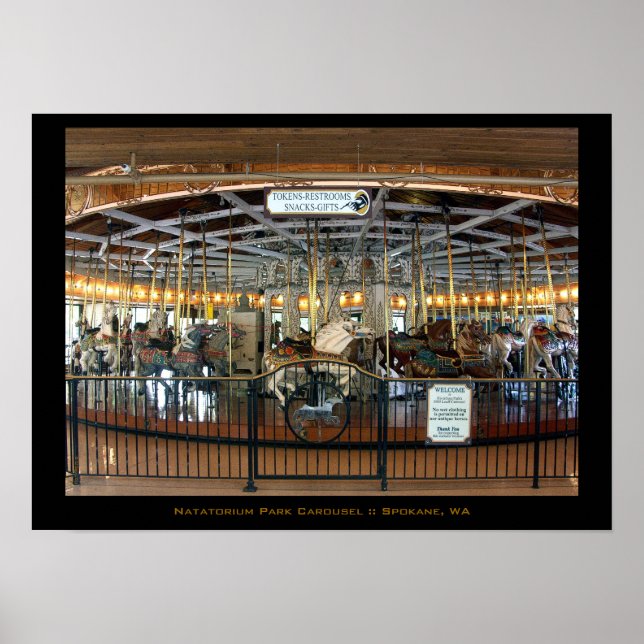 Wunderschönes Karussell-Poster Poster (Vorne)