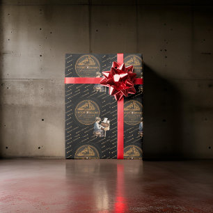 Wunderschönes Kinderpiano - Schwarzer Bronze Geschenkpapier