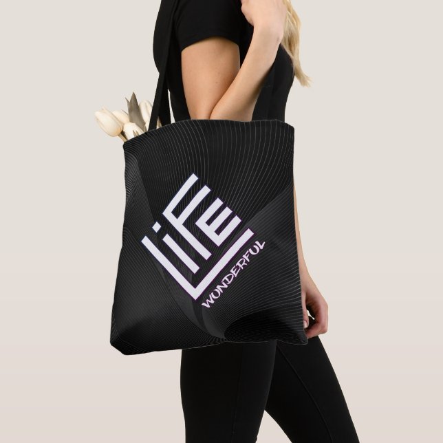 Wunderschönes Leben - Lila White Mix Edition Tote  (Von Nahem)