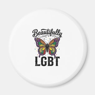 Wunderschönes LGBT Schmetterling Vintage Pride Shi Magnet