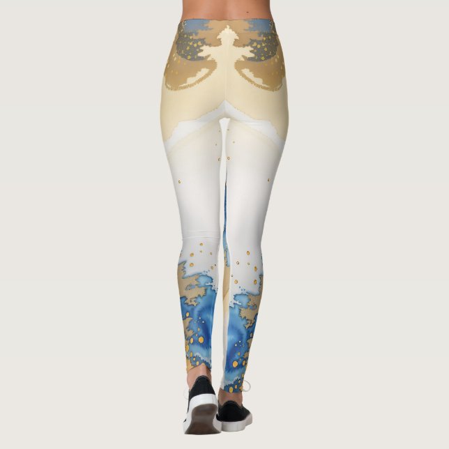 Wunderschönes Marmordesign Leggings (Rückseite)