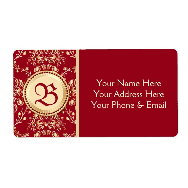 Wunderschönes mittelalterliches Goldschmuckkarmin- (Vorne)