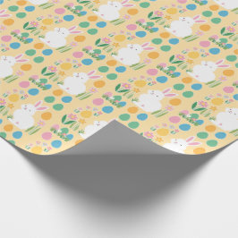 Wunderschönes Osterbrot mit Bunny & Blooms Wrappin Geschenkpapier