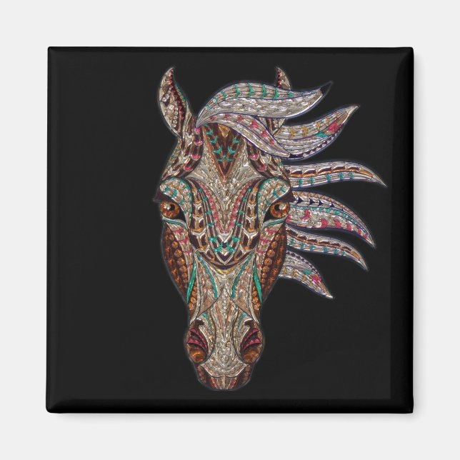 Wunderschönes Pferd Magnet (Vorne)