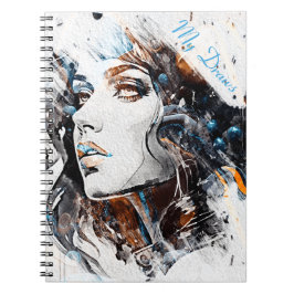 Wunderschönes Portrait Spiral Foto Notebook Notizblock