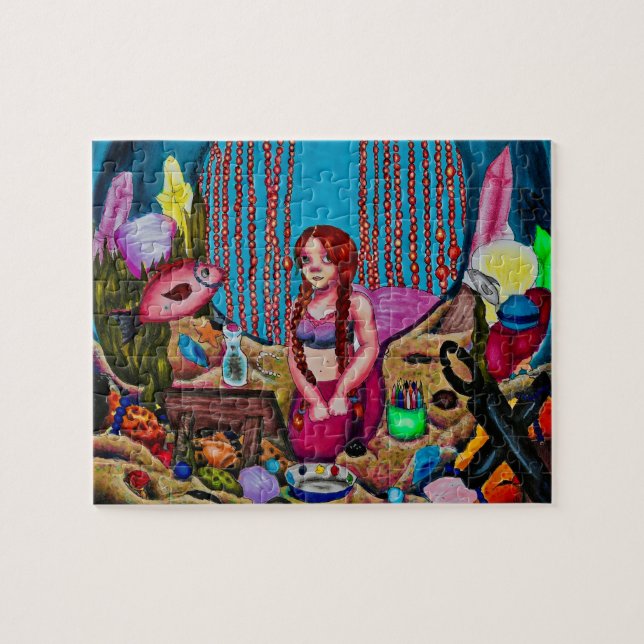 Wunderschönes Puzzle der Kunsthöhle von Meerjungfr (Horizontal)