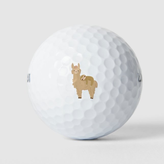 Wunderschönes Schlaf am Lama Golfball (Vorderseite)