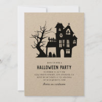 Wunderschönes Spuk Haus. Halloween-Party rustikal