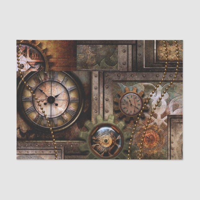 Wunderschönes Steampunkdesign Seidenpapier (Vorderseite)