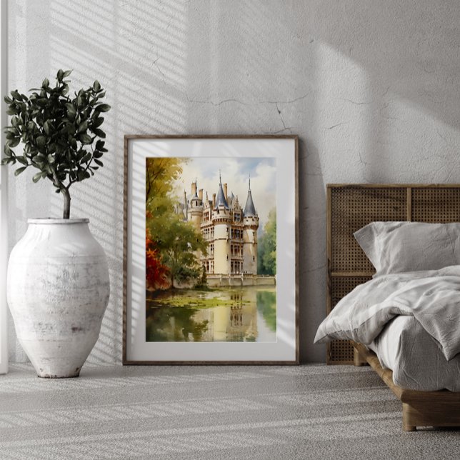 Wunderschönes Watercolor Poster Altes französische (Von Creator hochgeladen)