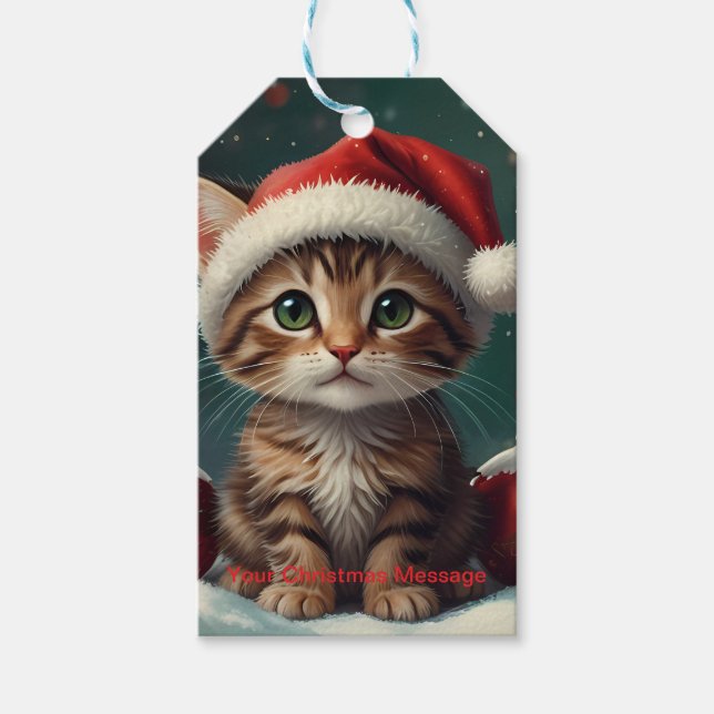 Wunderschönes Weihnachtsglühen Geschenkanhänger (Vorderseite)