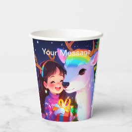 Wunderschönes Weihnachtsglühen Pappbecher