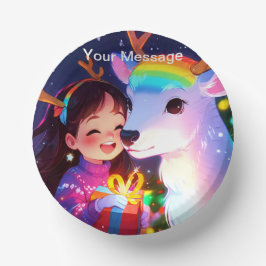 Wunderschönes Weihnachtsglühen Pappteller